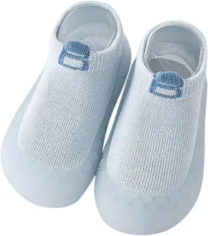 Baby Sock Shoes Infant Boys Girls Socks Shoes Toddler Fleece Warm Floor Socks Non Slip Prewalker Shoes White Shoes B