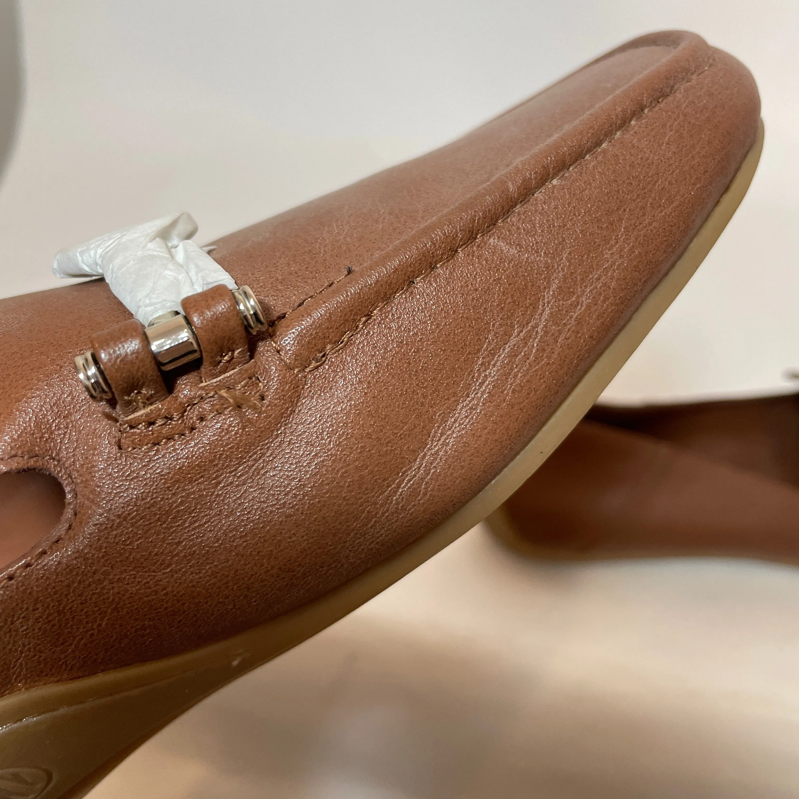 DKNY Brown Leather Loafers | Like New |