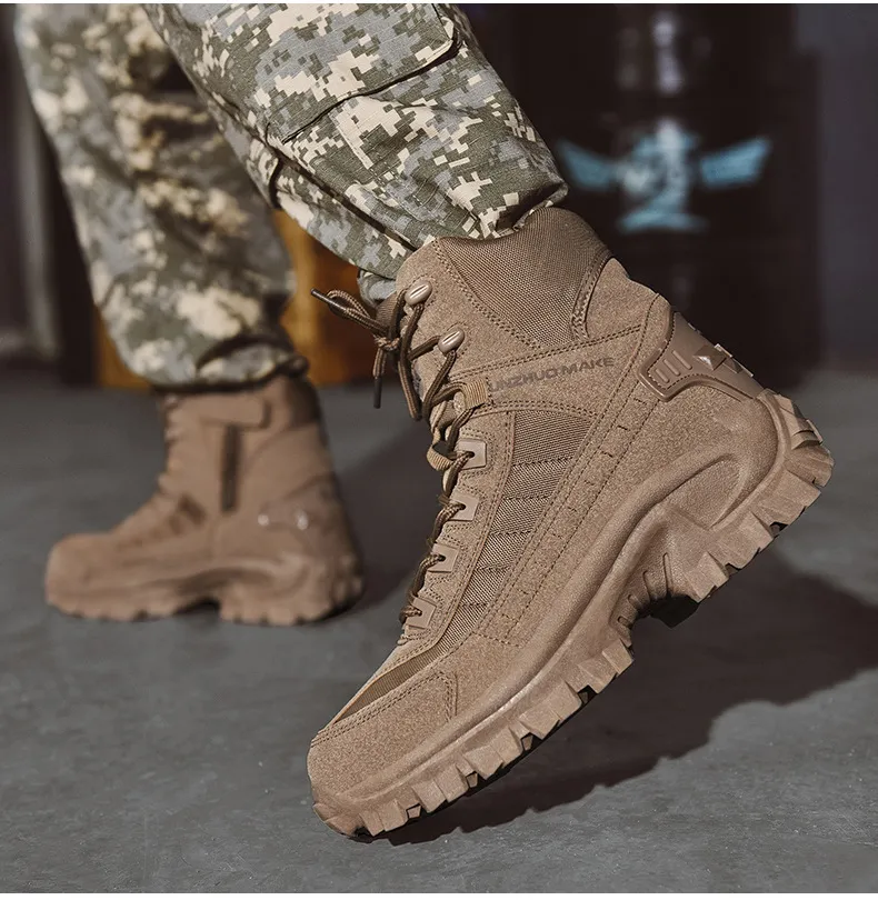 Free shippingMen's Waterproof Outdoor Anti-Puncture Work Combat Boots (Durability Upgrade)