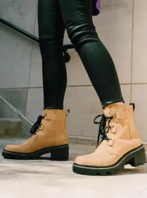 Joan Now Lace Boot [Caribou Buff/Black]