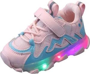 Kids Mesh Running Led Luminous Sport Shoes Baby Children Girls Baby Light Shoes Toddler Boys Dress Shoes