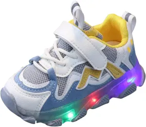 Kids Mesh Running Led Luminous Sport Shoes Baby Children Girls Baby Light Shoes Toddler Boys Dress Shoes