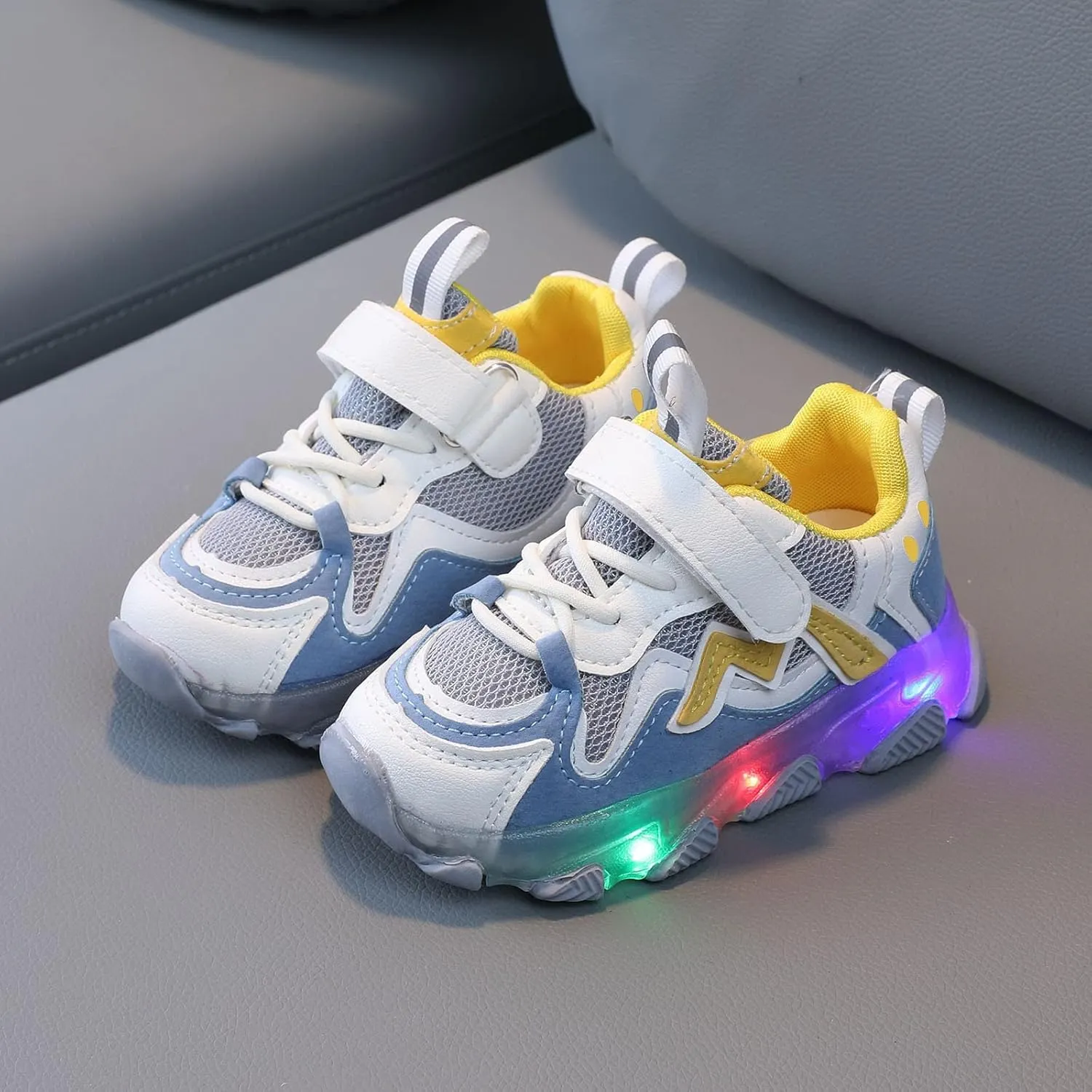 Kids Mesh Running Led Luminous Sport Shoes Baby Children Girls Baby Light Shoes Toddler Boys Dress Shoes