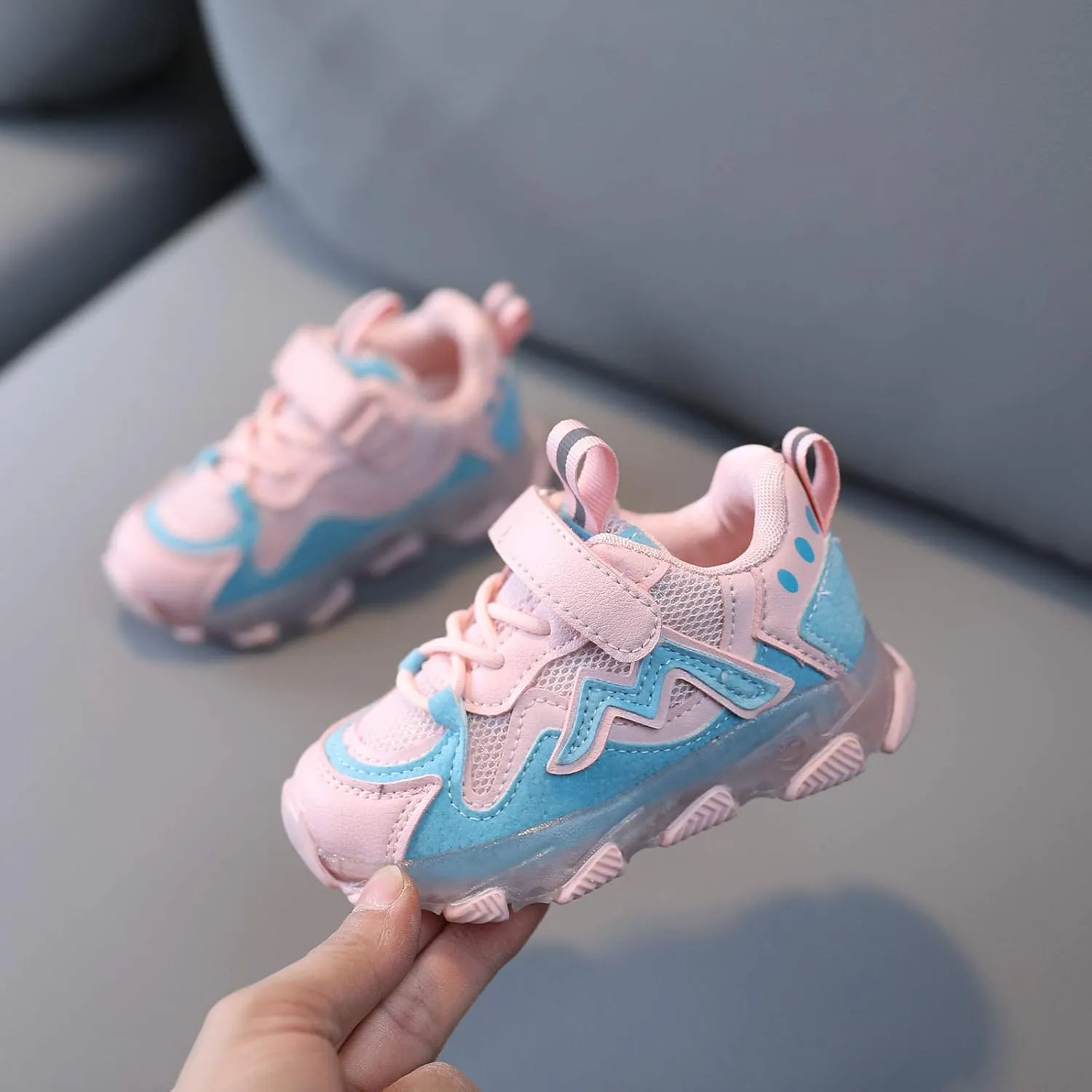 Kids Mesh Running Led Luminous Sport Shoes Baby Children Girls Baby Light Shoes Toddler Boys Dress Shoes