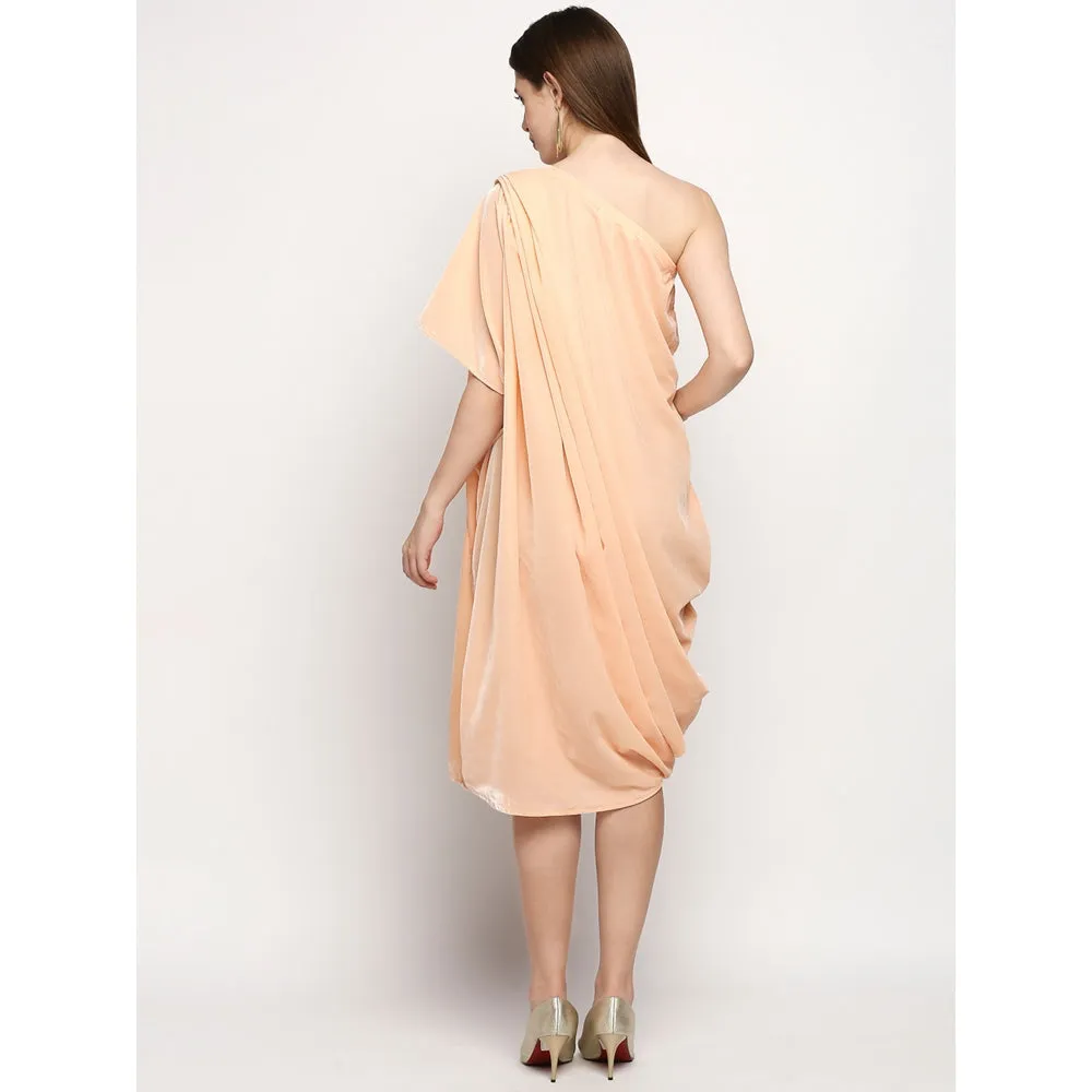 Monk & Mei Shakira-Dress-Peach