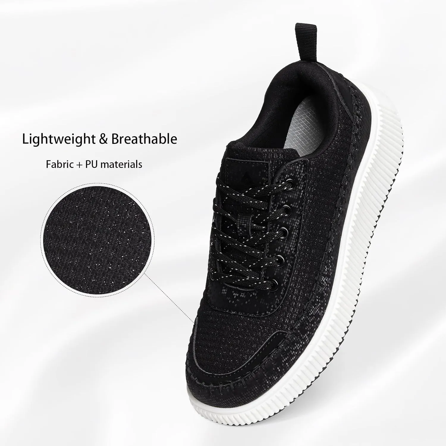 Platform Sneakers for Women Fashion Non-Slip Chunky Casual Walking Shoes Womens Breathable Lightweight Tennis