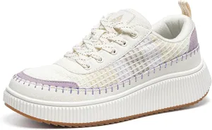 Platform Sneakers for Women Fashion Non-Slip Chunky Casual Walking Shoes Womens Breathable Lightweight Tennis