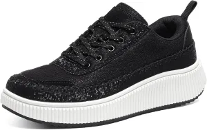 Platform Sneakers for Women Fashion Non-Slip Chunky Casual Walking Shoes Womens Breathable Lightweight Tennis