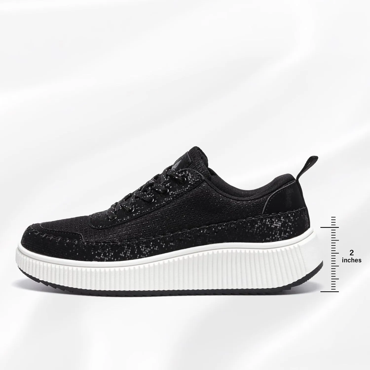 Platform Sneakers for Women Fashion Non-Slip Chunky Casual Walking Shoes Womens Breathable Lightweight Tennis