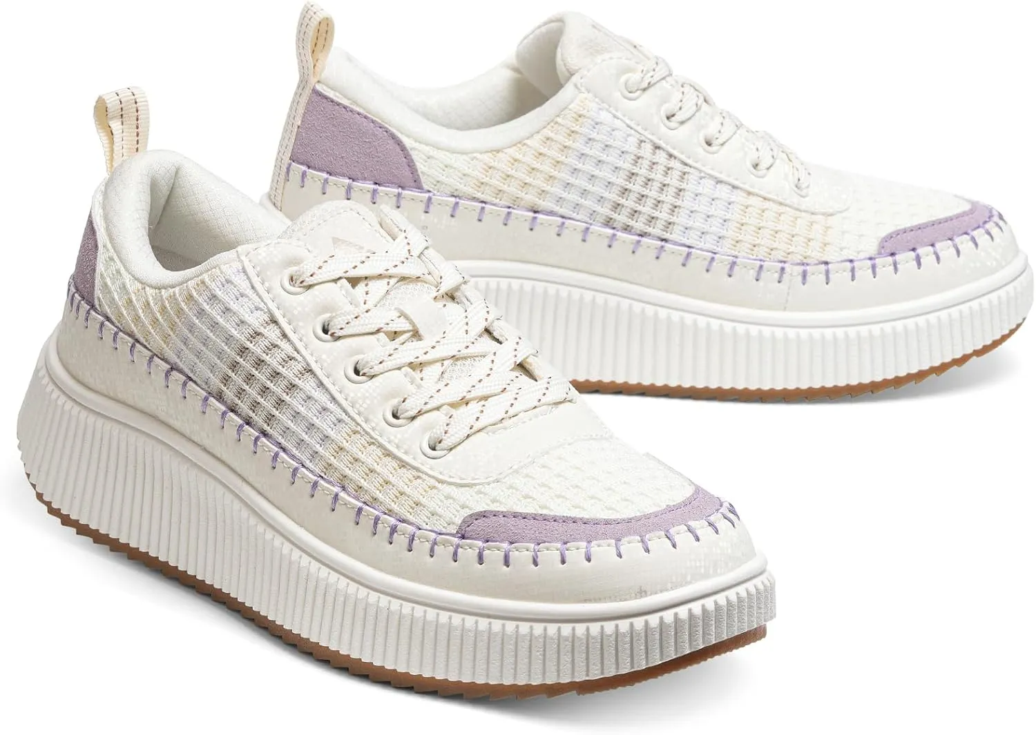 Platform Sneakers for Women Fashion Non-Slip Chunky Casual Walking Shoes Womens Breathable Lightweight Tennis