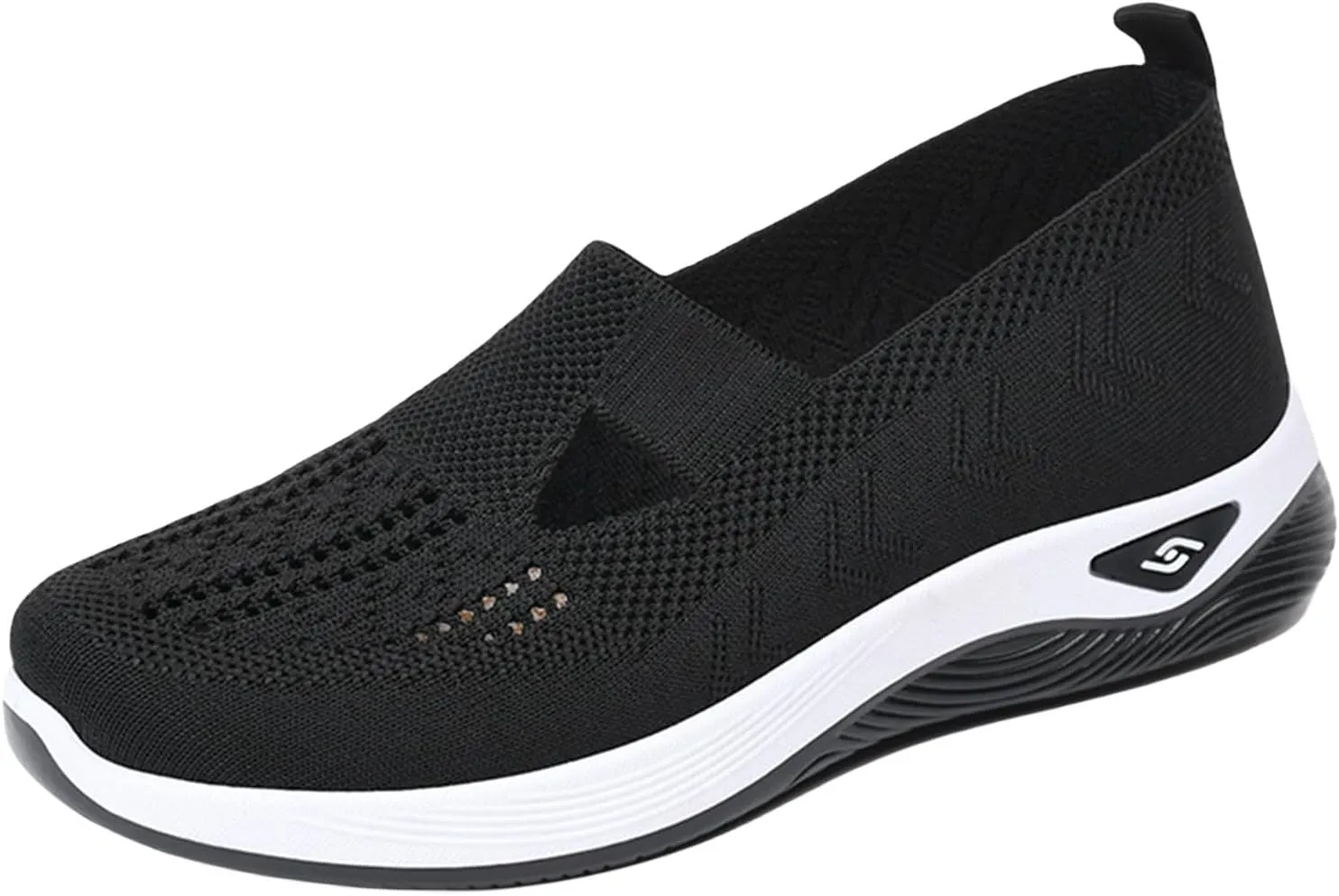 Shoes for Women Walking Wove Breathable Soft Sole Sneakers on Arch Support Sneakers Casual Athletic Work Shoes