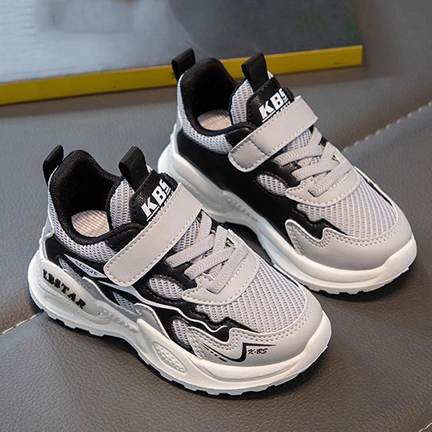 Toddler Boy Shoes Children Boys Girls Sneaker Lightweight Mesh Breathable Lace Up Casual Sport Shoes 3-13 Years