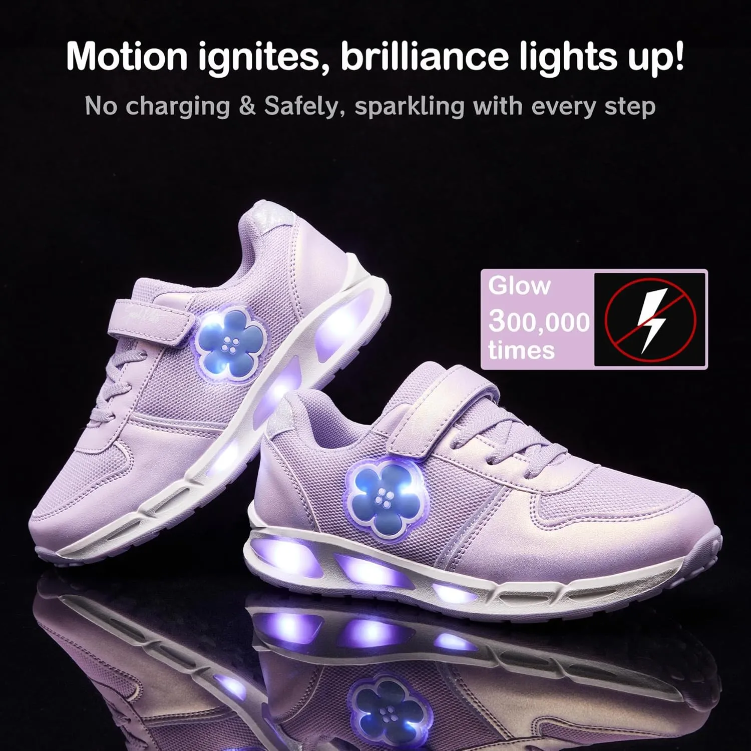Toddler Light Up Shoes Boys Girls Breathable LED Glowing Luminous Tennis Sneakers for Outdoor Sport(Little/Big Kid)