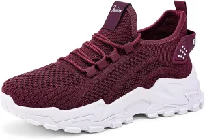 Wide Toe Box Shoes Women Tennis Running Shoes Slip On Cushion Walking Sneakers Breathable Walking Athletic Sneakers Casual Fashion Lightweight Shoe