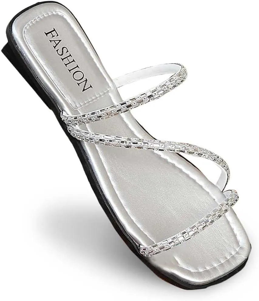 Women Summer Solid Color Slip On Casual Open Toe Wedges Soft Bottom Breathable Slippers Shoes Sandals Women's Booties Slippers Size 11