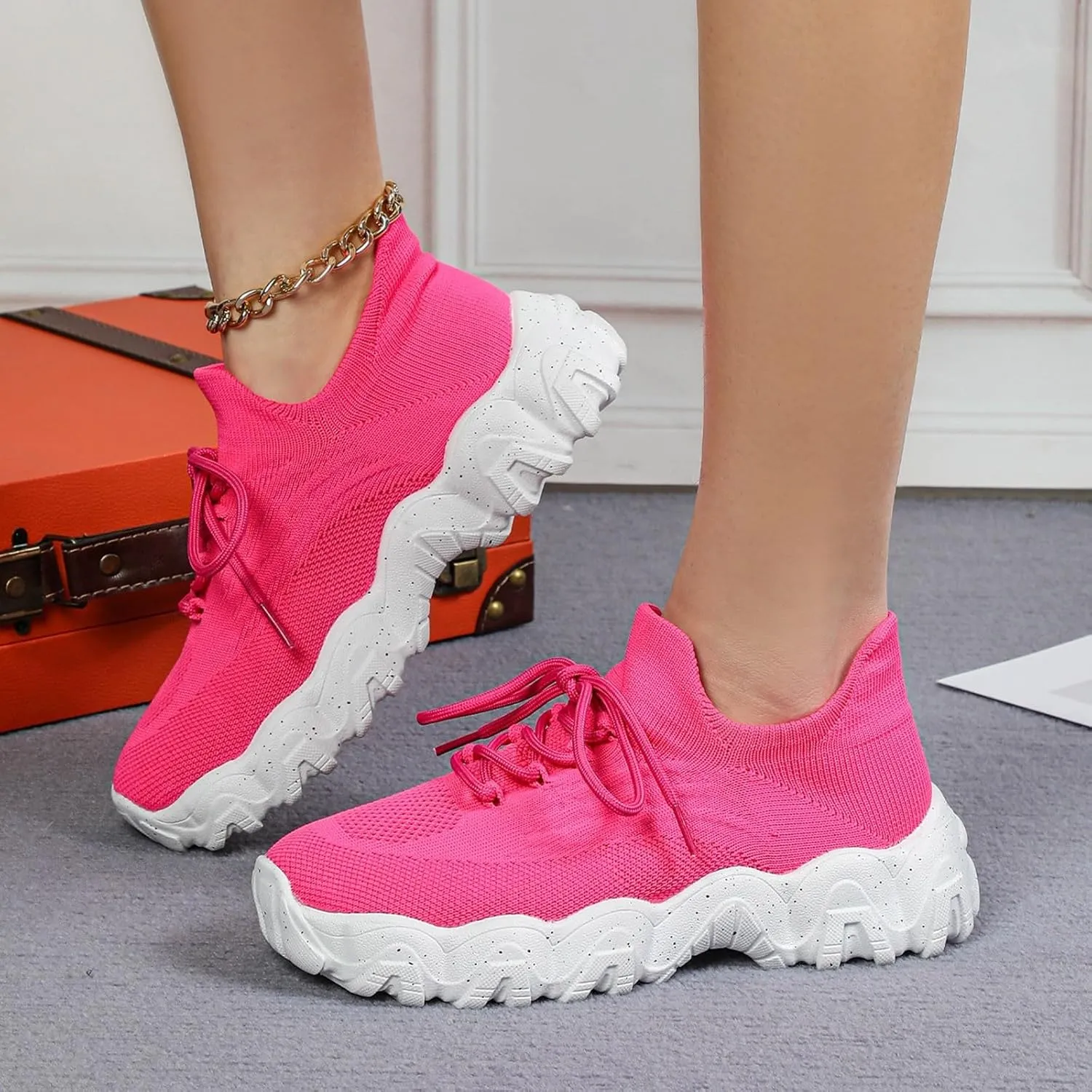Womens Nurse Babe Tennis Shoes Ortho Pro Shoes for Women Mesh Orthopedic Sneakers Lightweight Low Cut Lace Non Slip Knitted Breathable Casual