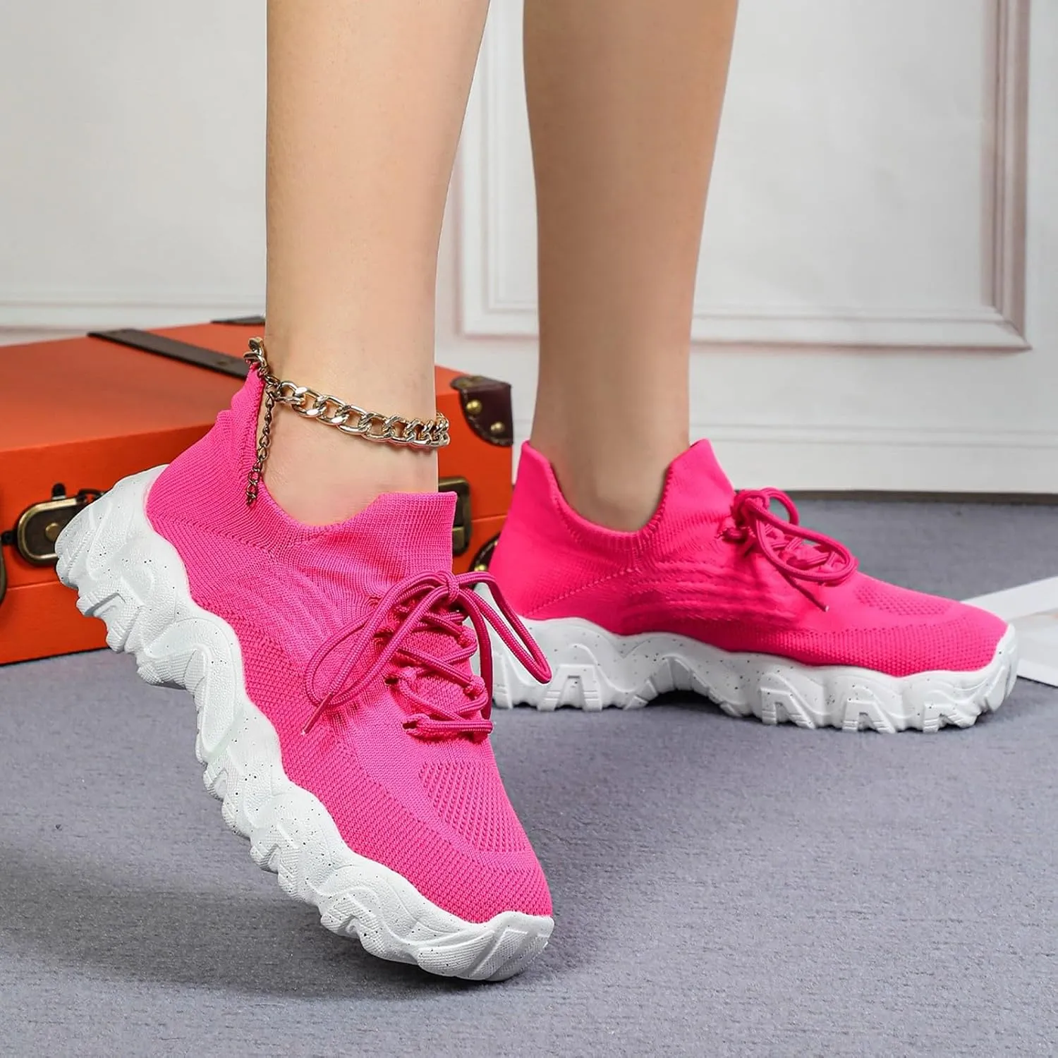 Womens Nurse Babe Tennis Shoes Ortho Pro Shoes for Women Mesh Orthopedic Sneakers Lightweight Low Cut Lace Non Slip Knitted Breathable Casual