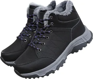 Work Boots for Men Slip On Hiking Sneakers Ankle Ladies Working Shoes for Women with Zipper Waterproof Outdoor Shoes Lightweight Anti Slip Hike Grounded Footwear