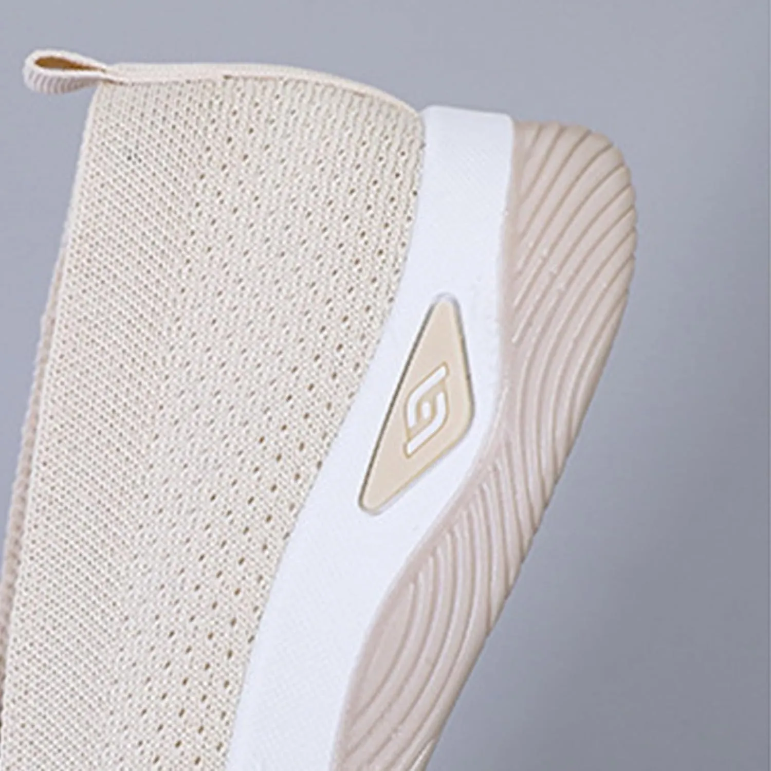 ZWRXW Slip On Orthopedic Sneakers Women Knitted Woven Breathable Soft Shoe Casual Mesh-Comfortable Tennis Shoes Arch Support Diabetic Foam Walking Shoes Workout Athletic Sneakers